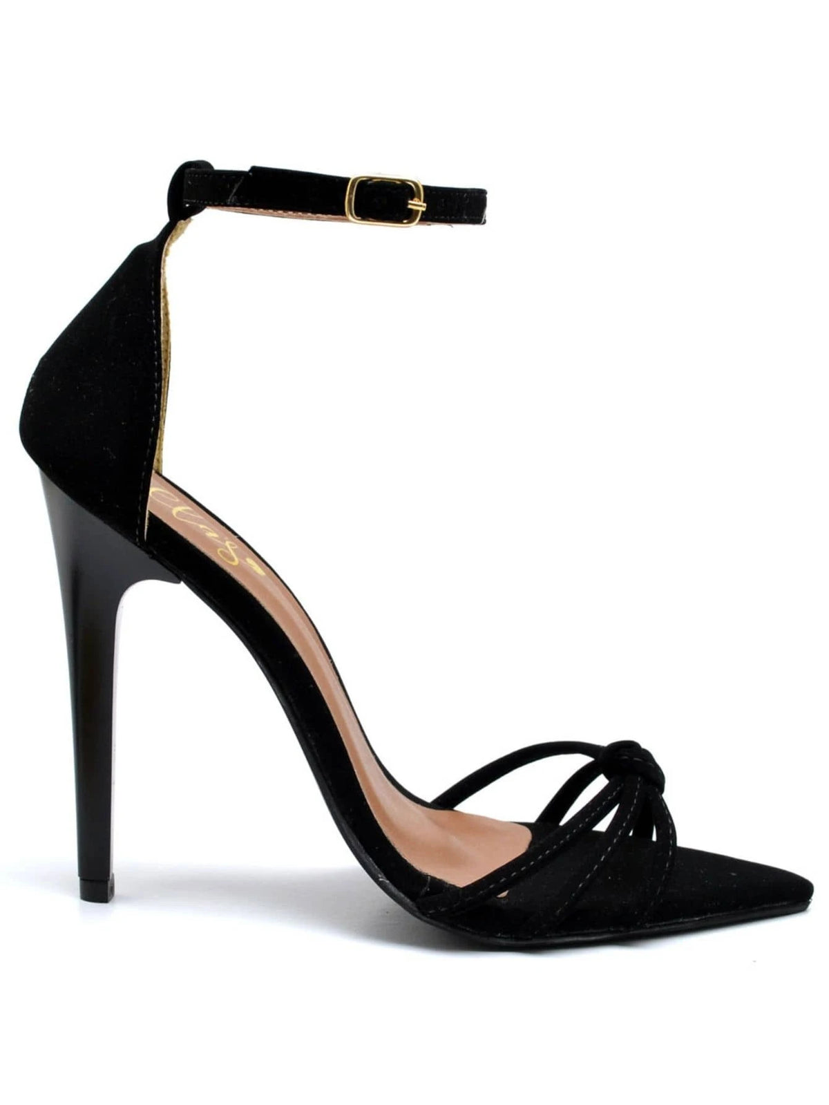 Sandália Feminina Ellas Online Salto Alto Bico Folha