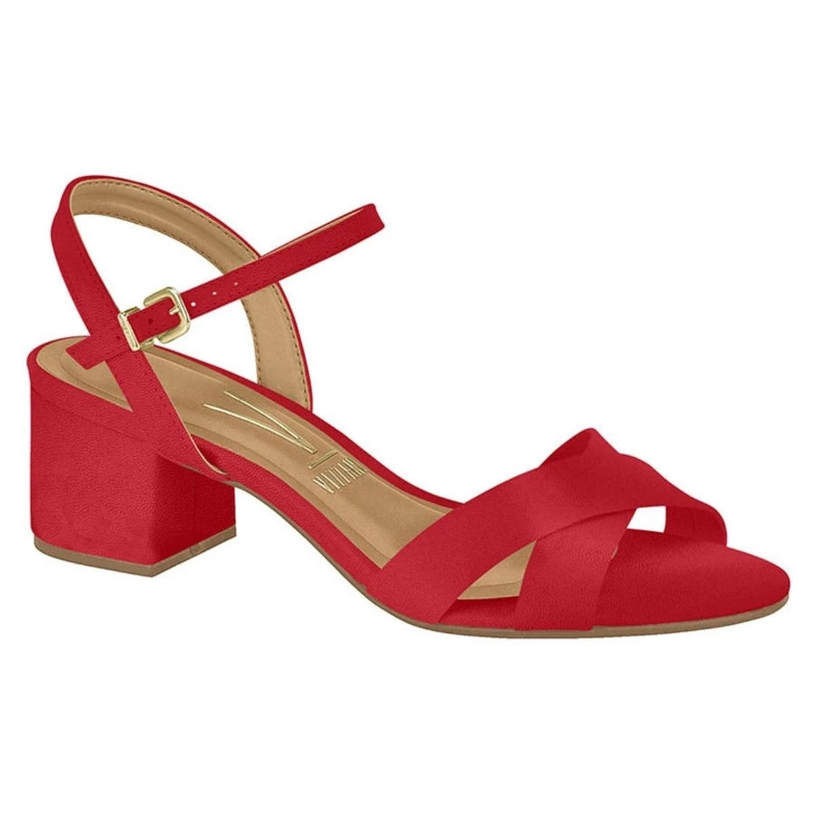 Sandalia Feminina Salto Grosso Palmilha Comfy