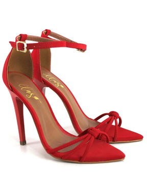 Sandália Feminina Ellas Online Salto Alto Bico Folha