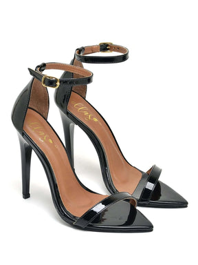 Sandália Feminina Ellas Online Salto Alto Bico Folha