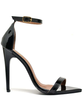 Sandália Feminina Ellas Online Salto Alto Bico Folha