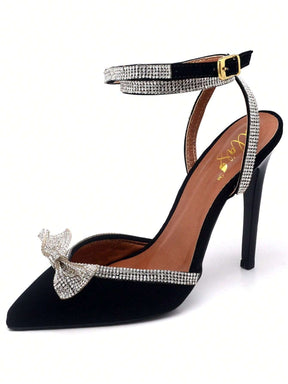 Scarpin Feminino Ellas Online Salto Alto com Strass