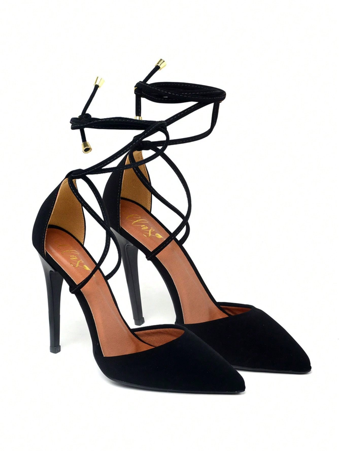 Scarpin Feminino Ellas Online Salto Alto com Amarração