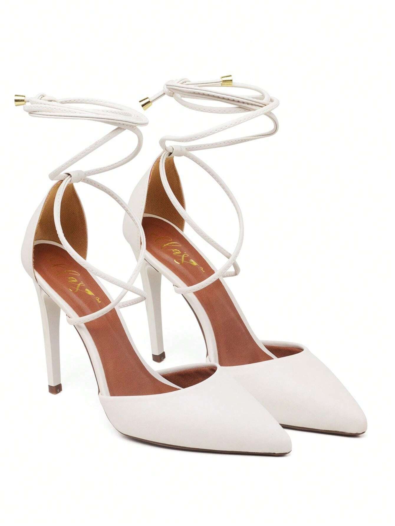 Scarpin Feminino Ellas Online Salto Alto com Amarração