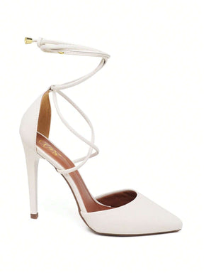 Scarpin Feminino Ellas Online Salto Alto com Amarração