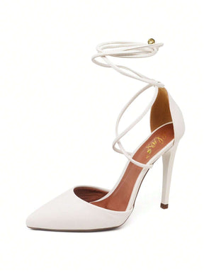 Scarpin Feminino Ellas Online Salto Alto com Amarração