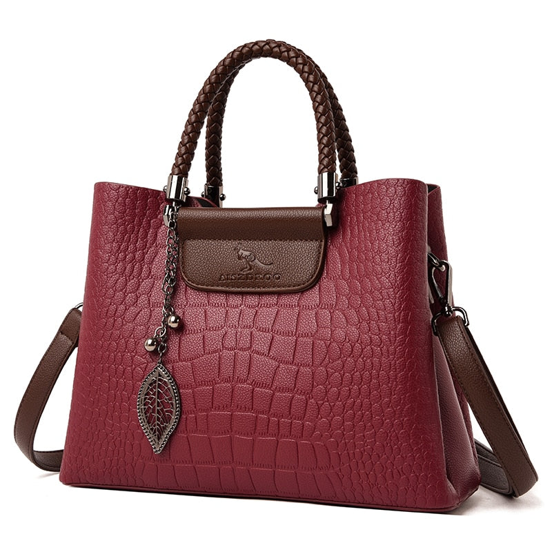 Bolsa Femina de Couro Fashion