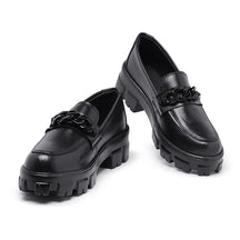 Mocassim Tratorado Oxford College Com Correntes Moda