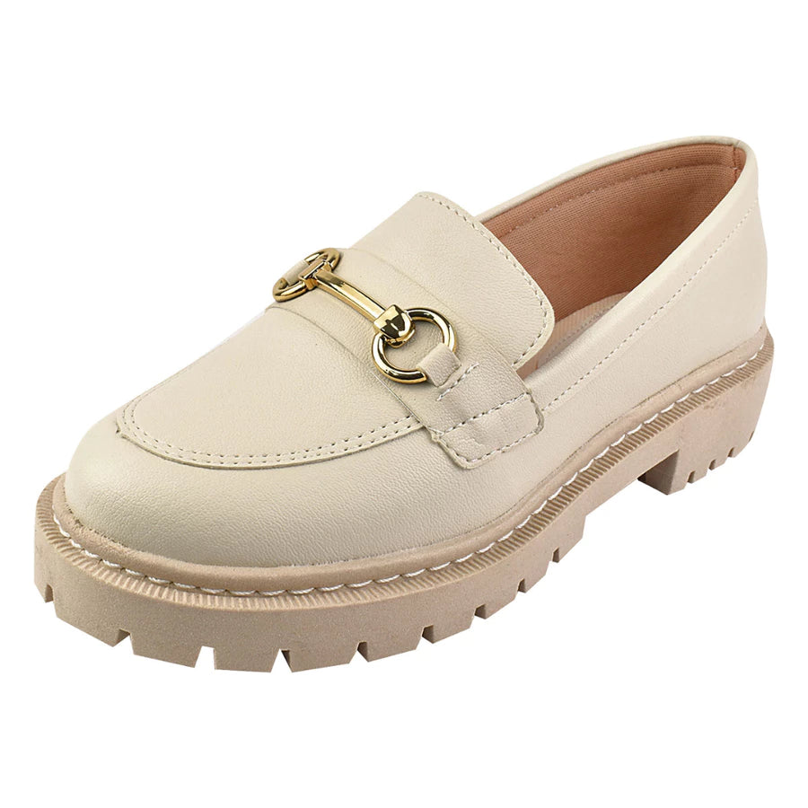 Mocassim Tratorado Oxford College Com Correntes Moda
