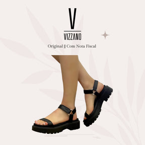 Sandalia Vizzano Papete Plataforma Tratorada Tiras (Promoção)
