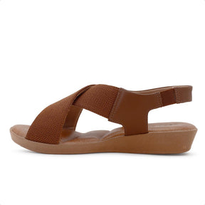 Sandália Use Comfort Plataforma Elástico Tiras Cruzadas