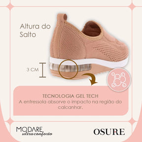 Tênis Ortopédico Feminino Ultra Confort (Amortecedor Gel Tech) Original