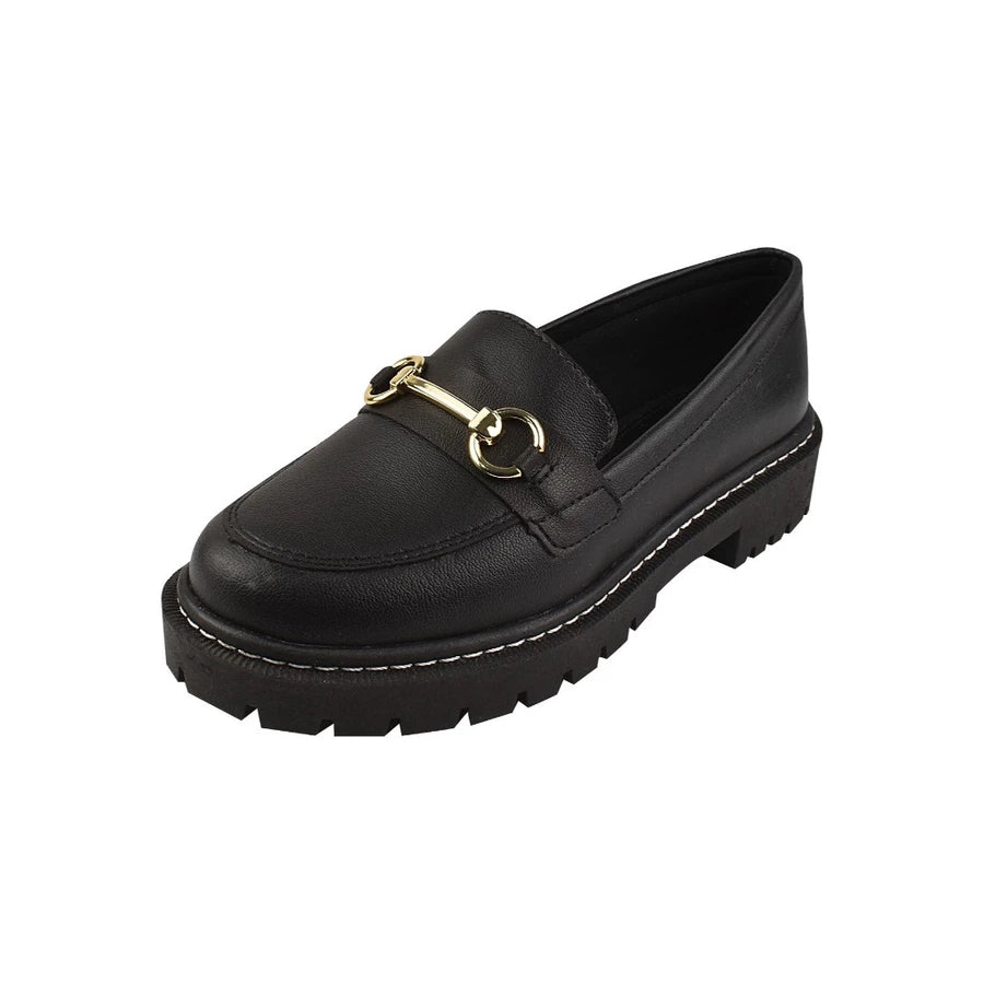 Mocassim Tratorado Oxford College Com Correntes Moda