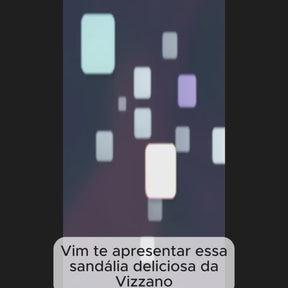 Sandália Rasteirinha Vizzano Feminina Brilho