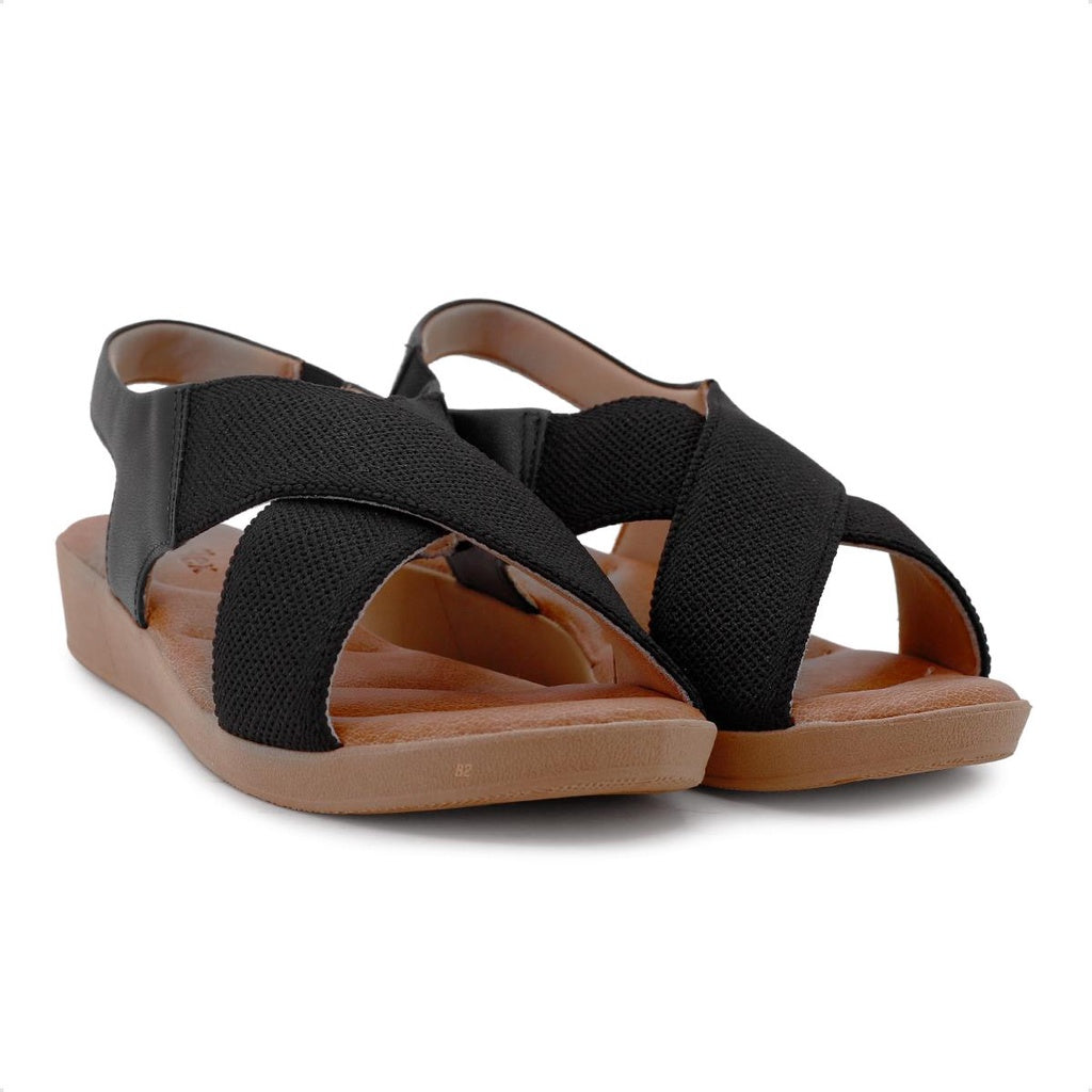 Sandália Use Comfort Plataforma Elástico Tiras Cruzadas