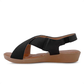 Sandália Use Comfort Plataforma Elástico Tiras Cruzadas