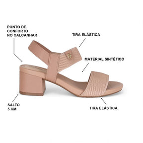 Sandália Ultra Conforto Elástico Canelado Float Nature